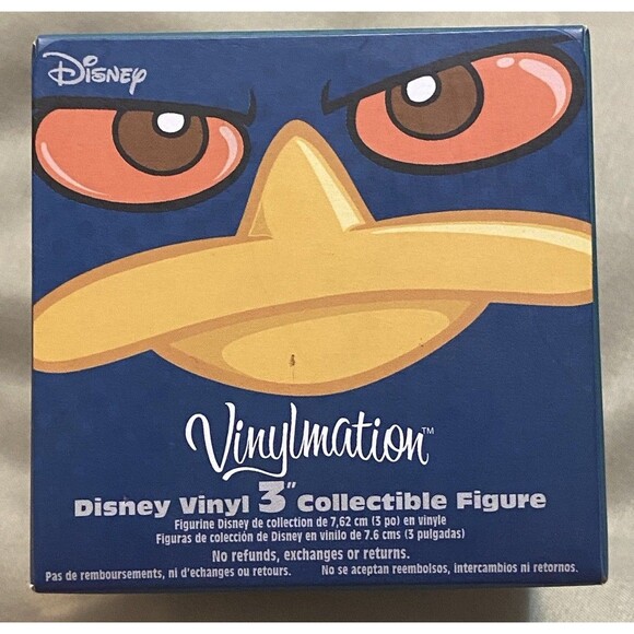 Disney Store Vinylmation Phineas Ferb Perry Agent P Figure Mission Marvel New - Picture 3 of 10